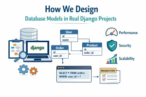 How we design database models in real Django projects with scalable and secure architecture
