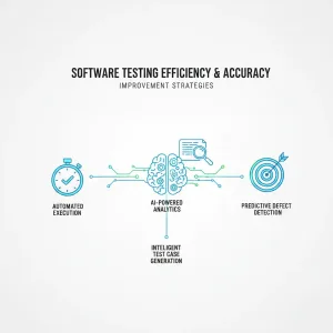 Mobile app development illustration showing developers building a smartphone application