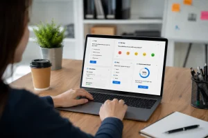 Survey-dashboard-in-a-modern-office
