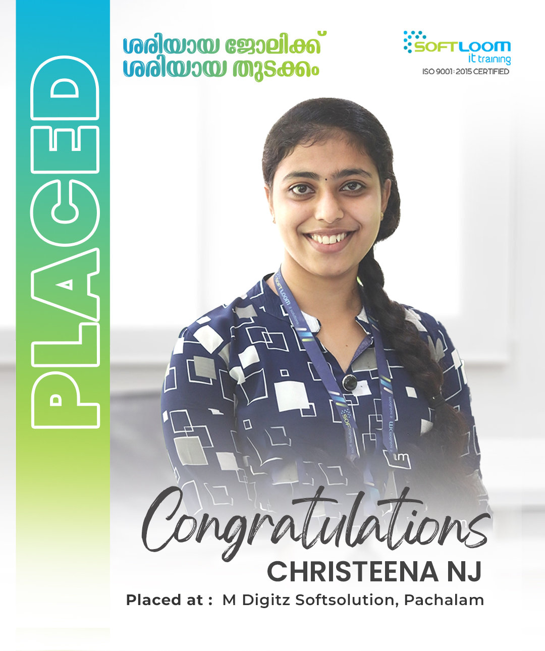 Christeena NJ's Placement