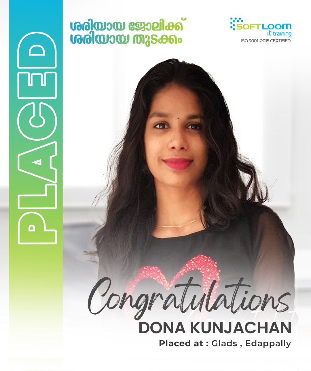Dona Kunjachan placement