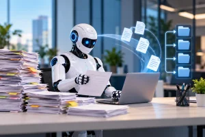 AI automating repetitive office tasks