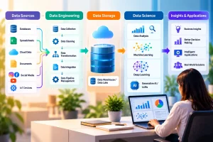 Data engineering and data science workflow