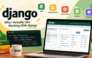Django framework with admin panel and key web development features